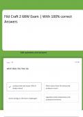 Fild Craft 2 68W Exam With 100- correct Answers