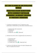 AIC 300 CLAIMS IN AN EVOLVING WORLD PRACTICE EXAM QUESTIONS WITH CORRECT DETAILED ANSWERS &vert; ALREADY GRADED A&plus;<RECENT VERSION>
