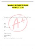 Wonderlic 50 QUESTIONS AND ANSWERS &sol;2025