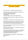 CARDIOVASCULAR ICU &lpar;CVICU&rpar; EXAM QUESTIONS AND CORRECT ANSWERS