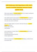 NHS Pathways DLP Questions with 100&percnt; Correct Verified Detailed Answers latest update 2025