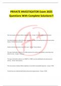 Private Investigator Exam 2025 &ndash; Complete Q&A Review with Legal Concepts and Court Structures