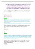 2025 ATI RN PHARMACOLOGY PROCTORED EXAM &vert; ACTUAL EXAM QUESTIONS AND CORRECT ANSWER &vert; ALREADY GRADED A&plus; &vert; LATEST EDITION