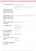 FOOD PROTECTION MANAGER EXAM 2025 ACTUAL EXAM 2 VERSIONS &lpar;VERSION A AND B&rpar; COMPLETE 400 QUESTIONS WITH DETAILED VERIFIED ANSWERS &lpar;100&percnt; CORRECT ANSWERS&rpar; &sol; ALREADY GRADED A&plus;