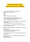 CVICU PACKAGED EXAMS&colon; HIGH-QUALITY QUESTIONS AND 100&percnt; VERIFIED ANSWERS