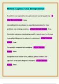 Dental Hygiene Mock Jurisprudence The Definitive Exam Guide&colon; Questions&comma; Answers & Winning Strategies