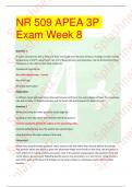 APEA 3P Exam Week 8 NR 509 New Version 2025