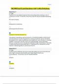NR 508 Final Exam Questions with Verified Solutions&period;