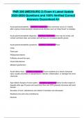 PNR 206 &lpar;MEDSURG 2&rpar; Exam 4 Latest Update 2025-2026 Questions and 100&percnt; Verified Correct Answers Guaranteed A&plus;