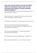 WGU D202 HUMAN GROWTH AND DEVELOPMENT OBJECTIVE ASSESSMENT EXAM LATEST ALL 300 QUESTIONS AND CORRECT DETAILED ANSWERS ALREADY GRADED A&plus;