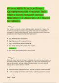 Pharm HESI Practice Exam &sol; Comprehensive Practice Test &sol; Study Guide Newest Actual Questions & Answers &lpar;A&plus; Guide Solutions&period;