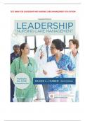 TEST BANK FOR LEADERSHIP AND NURSING CARE MANAGEMENT 6TH EDITION 