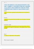 CNSL 503 MODULE 3 EXAM&vert;&vert; QUESTIONS AND  100&percnt; CORRECT ANSWERS ALREADY GRADED  A&plus;&vert;&vert; LATEST AND COMPLETE UPDATE WITH  VERIFIED SOLUTIONS GUARANTEED PASS&excl;&excl;&excl; 