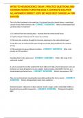 INTRO TO NEUROSCIENCE EXAM 1 PRACTICE QUESTIONS AND ANSWERS NEWEST UPDATED 2025 A COMPLETE SOLUTION ALL ANSWERS CORRECT 100&percnt; DETAILED BEST GRADED A&plus; FOR SUCCESS