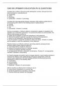 OAE 055 &lpar;PRIMARY EDUCATION PK-5&rpar; QUESTIONS