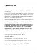 Competency Test NEWEST 2025&sol;2026 ACTUAL EXAM COMPLETE QUESTIONS AND CORRECT DETAILED ANSWERS &lpar;VERIFIED ANSWERS&rpar; &vert;ALREADY GRADED A&plus;&vert;&vert;BRAND NEW&excl;&excl;