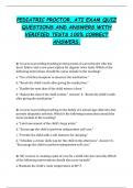 ATI PEDIATRICS PROCTORED EXAM  PREP COMPLETE QUESTIONS AND  CORRECT DETAILED ANSWERS RATED  A&plus;&period; 