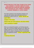 HEARTCODE PALS TEST FINAL EXAM ACTUAL EXAM  2025 CURRENTLY TESTING COMPLETE EXAM  QUESTIONS WITH DETAILED VERIFIED ANSWERS  WITH RATIONALES &lpar;100&percnt; CORRECT ANSWERS&rpar;  &sol;ALREADY GRADED A&plus;&sol; LATEST EXAM&excl;&excl;&excl;