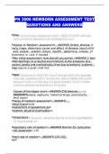 Pn 3006 Newborn assessment test questions & verified answers 