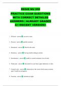 REGIS NU 650 PRACTICE EXAM QUESTIONS WITH CORRECT DETAILED ANSWERS &vert; ALREADY GRADED A&plus;<RECENT VERSION>