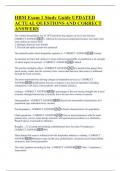 HBM Exam 1 Study Guide UPDATED  ACTUAL QUESTIONS AND CORRECT  ANSWERS