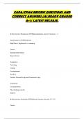 CAPA&sol;CPAN REVIEW QUESTIONS AND  CORRECT ANSWERS &lpar;ALREADY GRADED  A&plus;&rpar;&vert; LATEST RELEASE&period;