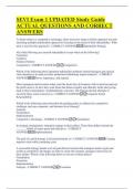 SEVI Exam 1 UPDATED Study Guide  ACTUAL QUESTIONS AND CORRECT  ANSWERS