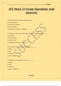 AIT Mock 23 Exam Questions And Answers&period;