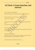 AIT Mock 15 Exam Questions And Answers