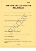 AIT Mock 13 Exam Questions And Answers&period;