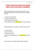 CVENT SOURCING EXAM 2025 BRAND  NEW ACTUAL EXAM WITH ANSWERS&period; 