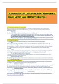 CHAMBERLAIN COLLEGE OF NURSING NR 602 FINAL EXAM&vert;&vert; LATEST 2025 COMPLETE SOLUTION