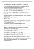 GLST 220 FINAL EXAM QUESTIONS & ANSWERS