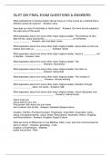 GLST 220 FINAL EXAM QUESTIONS & ANSWERS