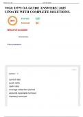 WGU D775 OA GUIDE ANSWERS &vert; 2025 UPDATE WITH COMPLETE SOLUTIONS&period;