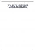NFPA 10 EXAM QUESTIONS AND ANSWERS 100&percnt; ACCURATE&excl;&excl;