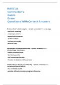NASCLA Contractor-s Guide Exam Questions With Correct Answers&period;