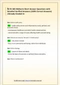HLTH 305 Midterm Short Answer Questions with  Detailed Verified Answers &lpar;100&percnt; Correct Answers&rpar;  &sol;Already Graded A&plus; 
