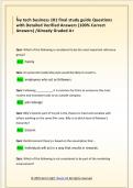 Ivy tech business 101 final study guide Questions  with Detailed Verified Answers &lpar;100&percnt; Correct  Answers&rpar; &sol;Already Graded A&plus;