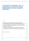 IT ESSENTIALS &lpar;VERSION 7&period;00&rpar; - IT ESSENTIALS 7&period;0 CHAPTER 9 EXAM QUESTIONS WITH 100&percnt; CORRECT ANSWERS&excl;&excl;