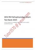 HESI RN Pathophysiology Exam Test Bank 2025