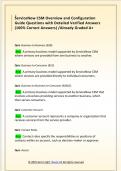ServiceNow CSM Overview and Configuration  Guide Questions with Detailed Verified Answers  &lpar;100&percnt; Correct Answers&rpar; &sol;Already Graded A&plus; 