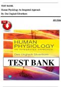Test Bank for Human Physiology An Integrated Approach 8th Edition by Silverthorn&comma;Chapter 1-26  Verified Chapters