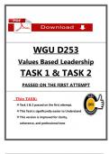 D253 Task 1 & Task 2 &ndash; 2025 Complete Assignment Submissions with Reflective Analysis
