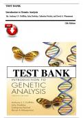 TEST BANK For Introduction to Genetic Analysis 12th Edition By Anthony J&period;F&period; Griffiths&comma; John Doebley&comma; Catherine Peichel&comma; and David A&period; Wassarman &vert;All Chapters &lpar;1-20&rpar;&vert;Latest A&plus;