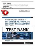 Test Bank for A Practical Introduction to Enterprise Network and Security Management&comma; 2nd Edition By Bongsik Shin &lpar;All 13 Chapters&rpar; Complete Guide A&plus;