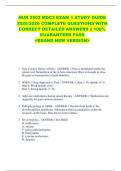 NUR 2502 MDC3 EXAM 1 STUDY GUIDE  2025&sol;2026 COMPLETE QUESTIONS WITH  CORRECT DETAILED ANSWERS &vert;&vert; 100&percnt;  GUARANTEED PASS  <BRAND NEW VERSION> 