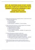 EMT JBL MIDTERM EXAM STUDY GUIDE  2025&sol;2026 COMPLETE QUESTIONS WITH  CORRECT DETAILED ANSWERS &vert;&vert; 100&percnt;  GUARANTEED PASS  <BRAND NEW VERSION> 