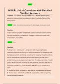 NSAR&colon; Unit 4 Questions with Detailed  Verified Answers