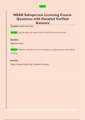 NSAR Questions with Detailed Verified Answers